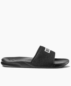 REEF Sandals | Slides> One Slide Reef Black/White