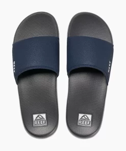 REEF Sandals | Slides> One Slide Navy/White