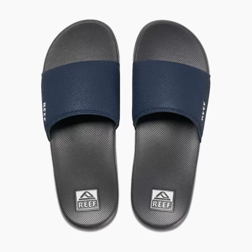 REEF Sandals | Slides> One Slide Navy/White