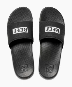 REEF Sandals | Slides> One Slide Reef Black/White