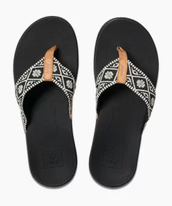 REEF Sandals | Flip Flops> Ortho Woven Black/White