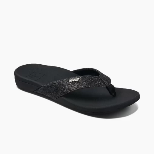 REEF Sandals | Flip Flops> Ortho-Spring Black/Black Glitter