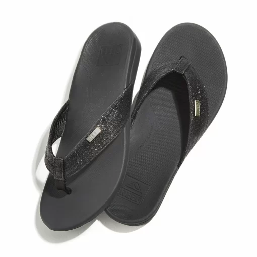 REEF Sandals | Flip Flops> Ortho-Spring Black/Black Glitter