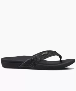 REEF Sandals | Flip Flops> Ortho-Spring Black/Black Glitter