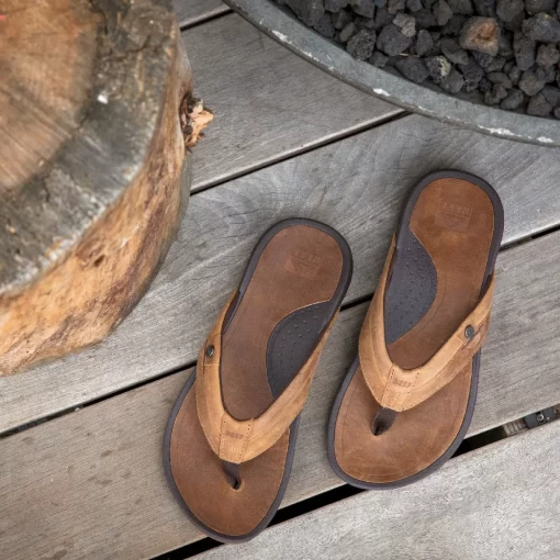 REEF Sandals | Flip Flops> Pacific Leather Java