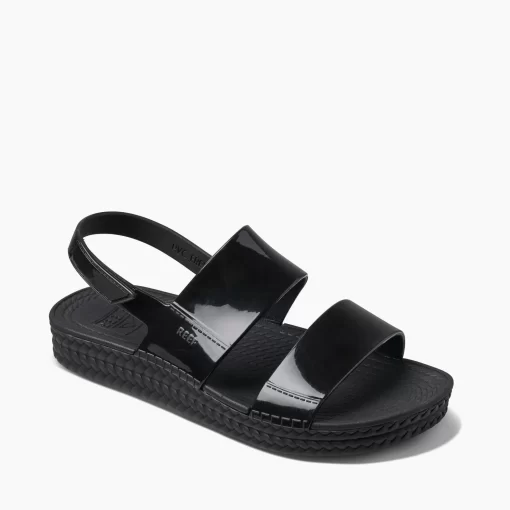 REEF Sandals> Water Vista Black Shine