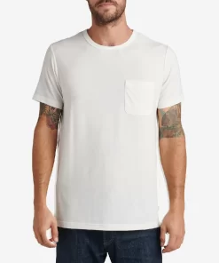 REEF T-Shirts>Smith Short Sleeve Pocket T-Shirt Marshmallow