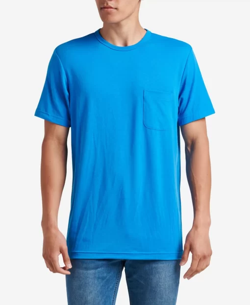 REEF T-Shirts>Smith Short Sleeve Pocket T-Shirt French Blue