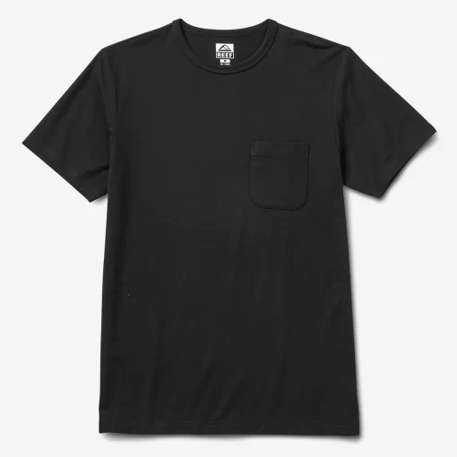 REEF T-Shirts>Smith Short Sleeve Pocket T-Shirt Caviar