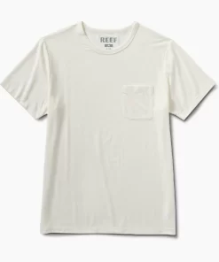 REEF T-Shirts>Smith Short Sleeve Pocket T-Shirt Marshmallow