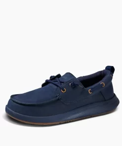 REEF Shoes>Swellsole Pier Leather Navy/Gum