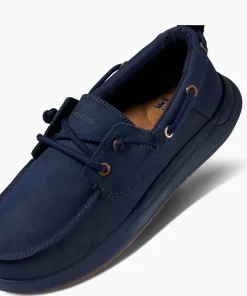 REEF Shoes>Swellsole Pier Leather Navy/Gum