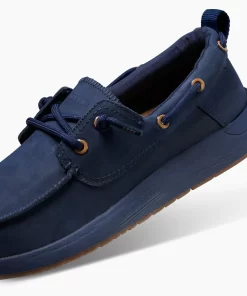 REEF Shoes>Swellsole Pier Leather Navy/Gum