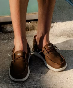 REEF Shoes>Swellsole Pier Leather Brown