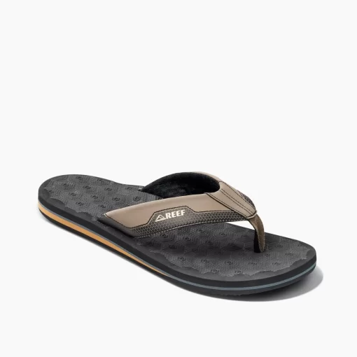 REEF Sandals | Flip Flops>The Ripper Black/Tan