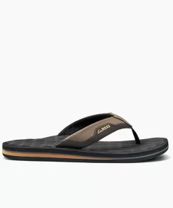 REEF Sandals | Flip Flops>The Ripper Black/Tan