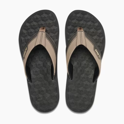 REEF Sandals | Flip Flops>The Ripper Black/Tan