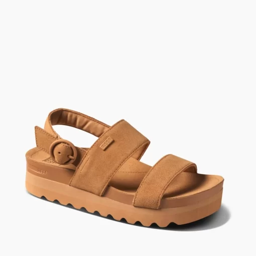 REEF Sandals>Vista Hi Buckle Natural Suede