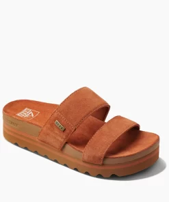 REEF Sandals | Slides>Vista Hi Suede Russet Orange