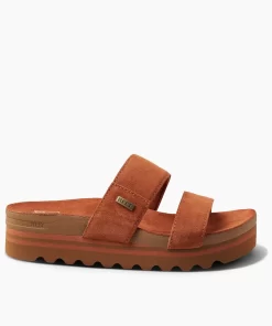 REEF Sandals | Slides>Vista Hi Suede Russet Orange