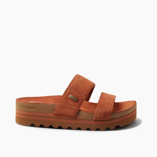 REEF Sandals | Slides>Vista Hi Suede Russet Orange