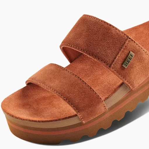 REEF Sandals | Slides>Vista Hi Suede Russet Orange