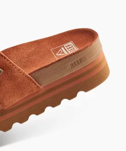 REEF Sandals | Slides>Vista Hi Suede Russet Orange