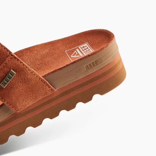 REEF Sandals | Slides>Vista Hi Suede Russet Orange