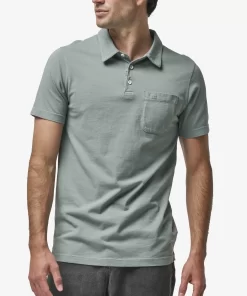 REEF Shirts>Walker Short Sleeve Polo Chinois Green