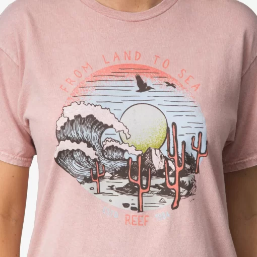 REEF T-Shirts>Wanderlust Short Sleeve Washed T-Shirt Spanish Villa Minera