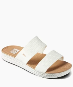 REEF Sandals | Slides>Water Vista Slide White/Tan