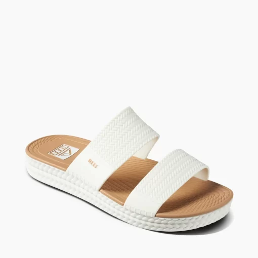 REEF Sandals | Slides>Water Vista Slide White/Tan