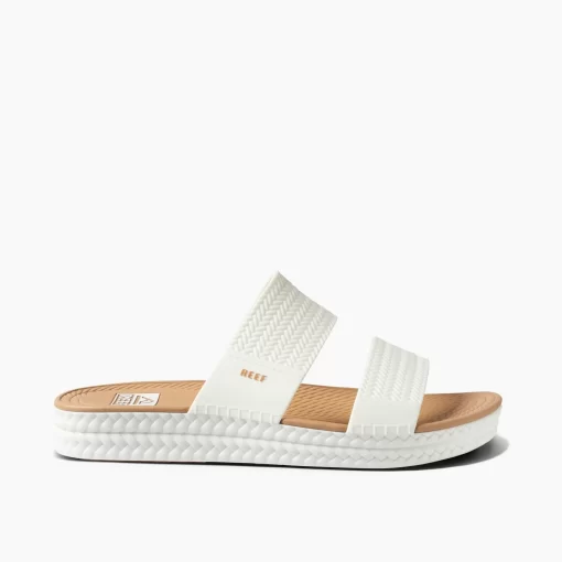 REEF Sandals | Slides>Water Vista Slide White/Tan