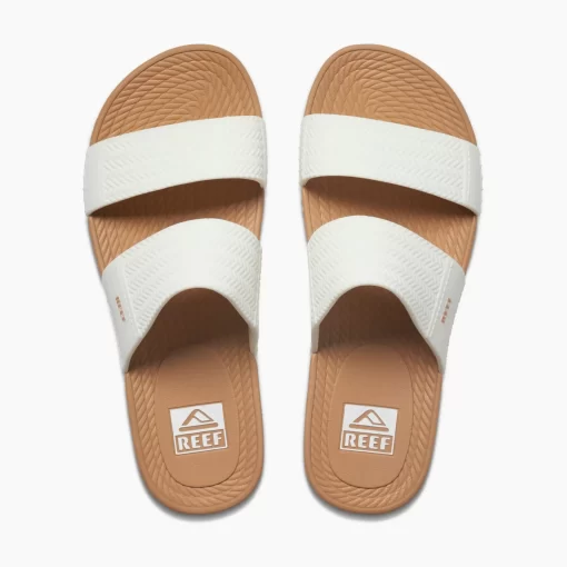 REEF Sandals | Slides>Water Vista Slide White/Tan