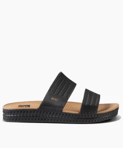 REEF Sandals | Slides>Water Vista Slide Black/Tan