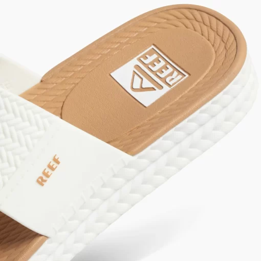 REEF Sandals | Slides>Water Vista Slide White/Tan