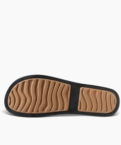 REEF Sandals | Slides>Water Vista Slide Black/Tan