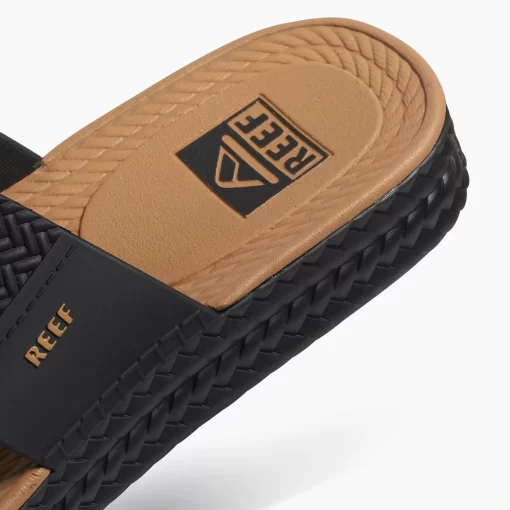 REEF Sandals | Slides>Water Vista Slide Black/Tan