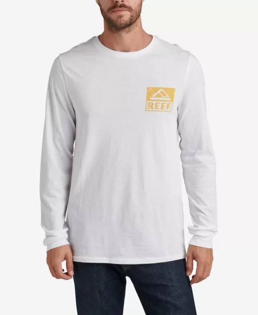 REEF T-Shirts>Wellie Long Sleeve T-Shirt White