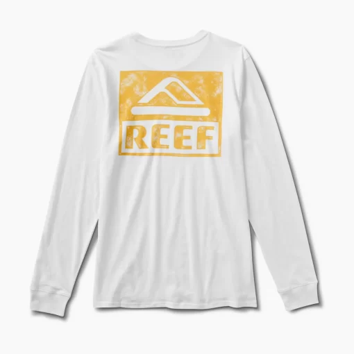 REEF T-Shirts>Wellie Long Sleeve T-Shirt White