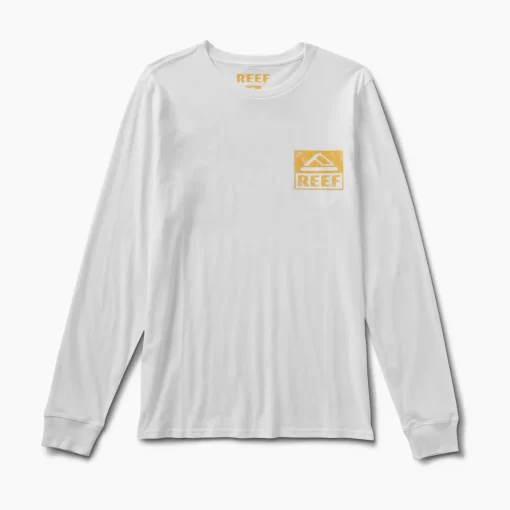 REEF T-Shirts>Wellie Long Sleeve T-Shirt White