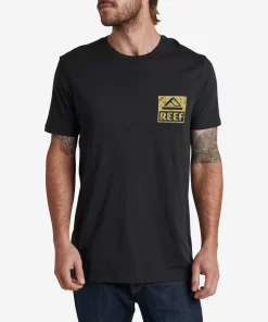 REEF T-Shirts>Wellie Short Sleeve T-Shirt Caviar