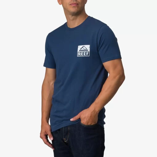 REEF T-Shirts>Wellie Short Sleeve T-Shirt Insignia Blue