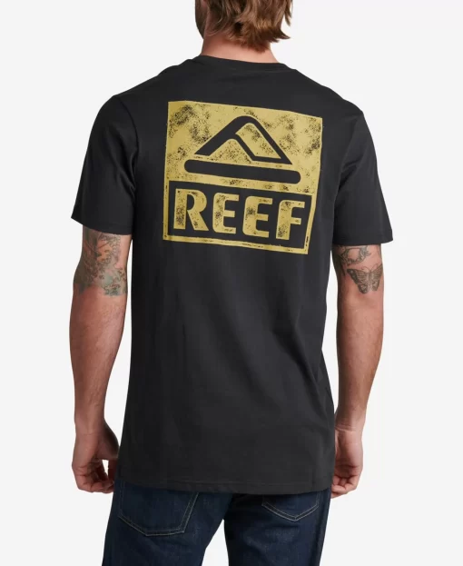 REEF T-Shirts>Wellie Short Sleeve T-Shirt Caviar