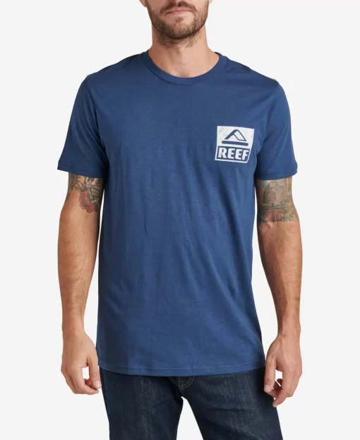 REEF T-Shirts>Wellie Short Sleeve T-Shirt Insignia Blue