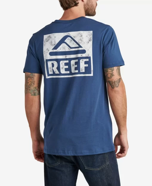 REEF T-Shirts>Wellie Short Sleeve T-Shirt Insignia Blue