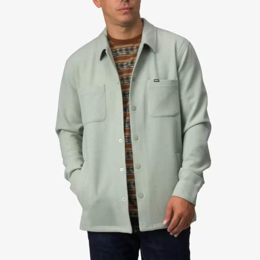 REEF Shirts>Weston Flannel Jacket Desert Sage